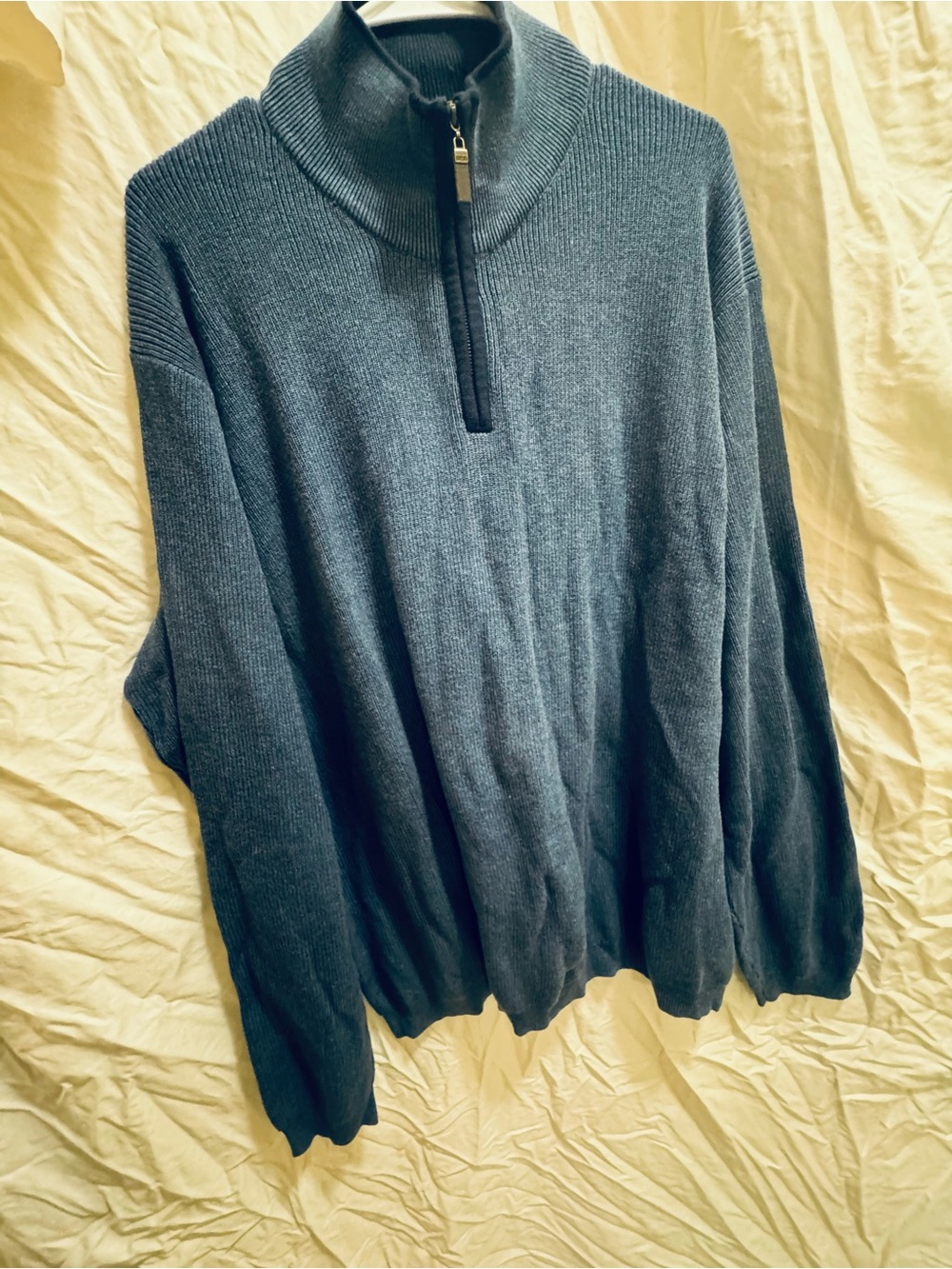 Izod Men’s Blue Half-Zip Sweater